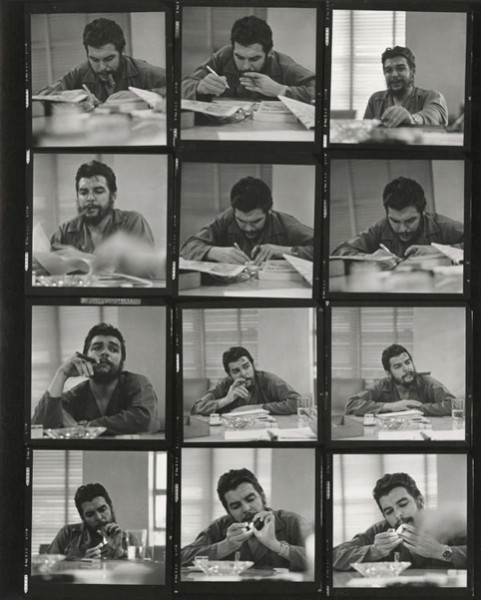 Serie de fotografías reaizadas al Che por Rodrigo Moya, 1964.