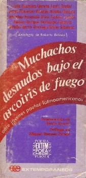  Portada Muchachos desnudos  bajo el arco iris de fuego.Editorial Extemporáneos, México, 1979.